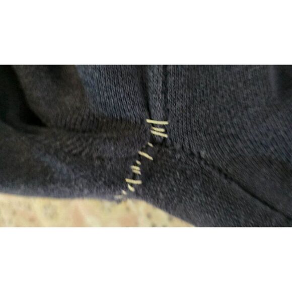 Vintage University Of Michigan Wolverines Sweatpants L Big 10 Navy Blue Distress - Picture 6 of 9